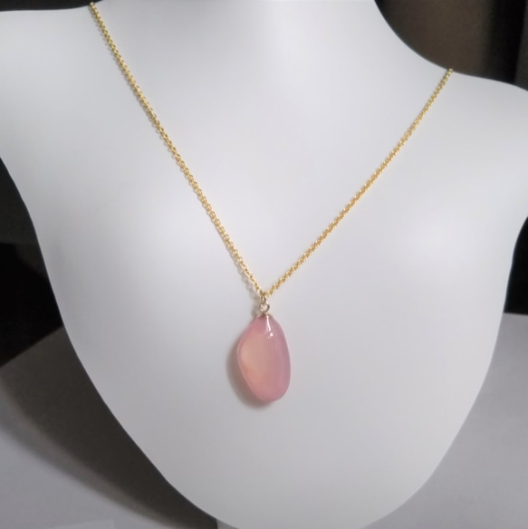 桜貝　ペンダントネックレス 桜貝ネックレス(14KFG) 天然の桜貝をアクセサリーにしました