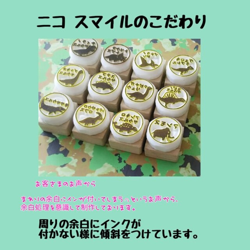 カッコイイ/恐竜お名前消しゴムはんこ その他入園グッズ NICOsmile