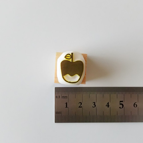 ミニりんご 消しゴムはんこ はんこ・スタンプ NICOsmile ニコ