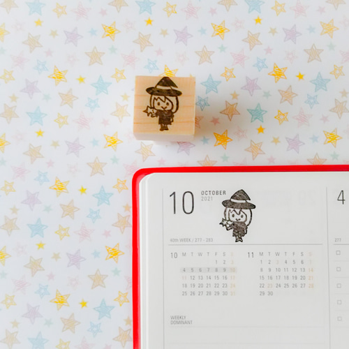 消しゴムはんこ No.277 ハロウィン⑮ 魔女