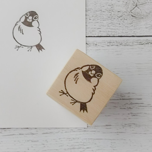 愛らしい桜文鳥 消しゴムはんこ はんこ・スタンプ NICOsmile