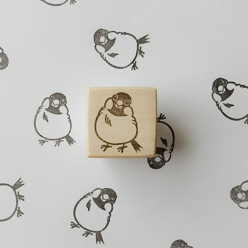 愛らしい桜文鳥 消しゴムはんこ はんこ・スタンプ NICOsmile