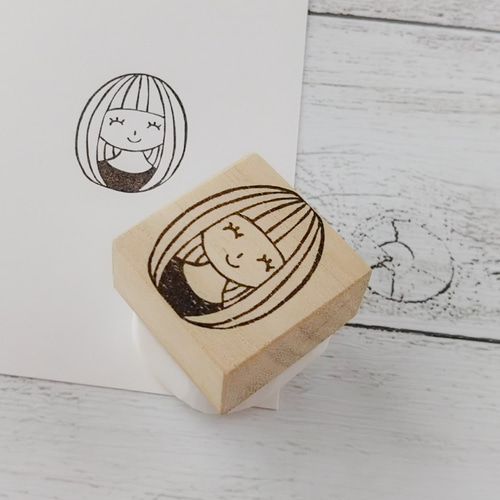 ニッコリ女の子 消しゴムはんこ はんこ・スタンプ NICOsmile ニコ