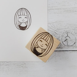 ニッコリ女の子 消しゴムはんこ はんこ・スタンプ NICOsmile ニコ