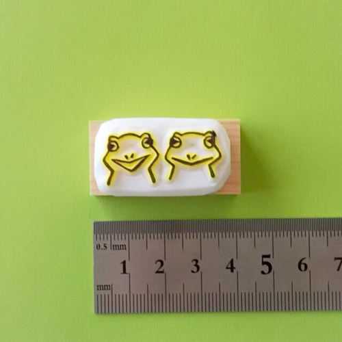ケロケロ並べて楽しいカエル消しゴムはんこ はんこ・スタンプ