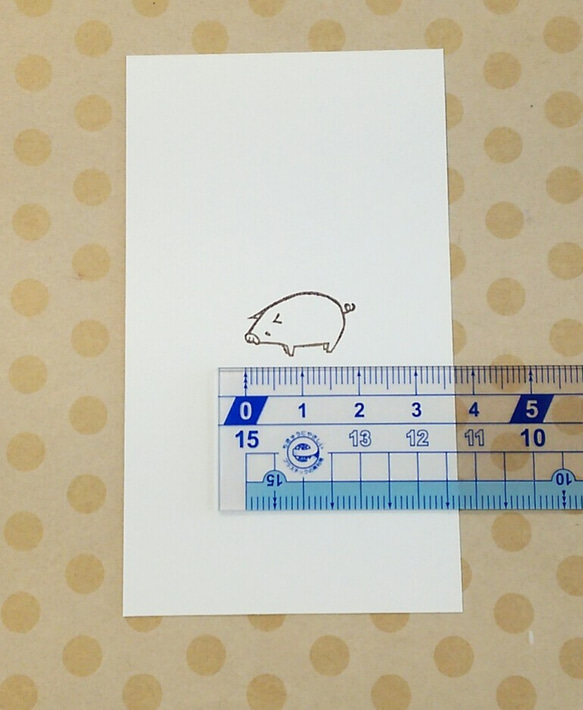 ミニブタ　消しゴムはんこ 5枚目の画像