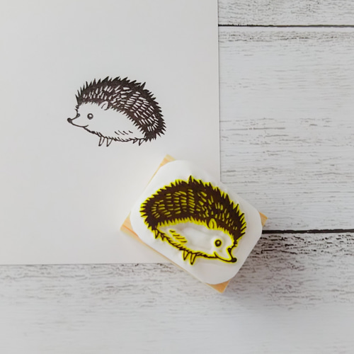 ハリネズミ＊消しゴムはんこ＊ はんこ・スタンプ NICOsmile ニコ