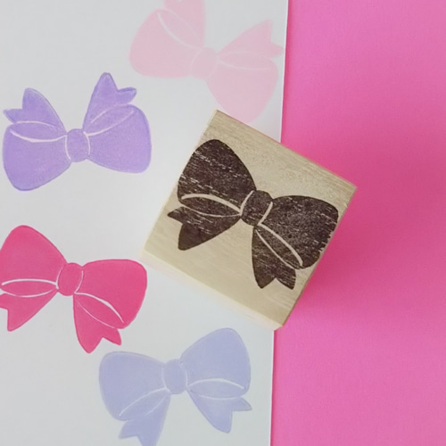 りぼん＊消しゴムはんこ＊ はんこ・スタンプ NICOsmile ニコ スマイル