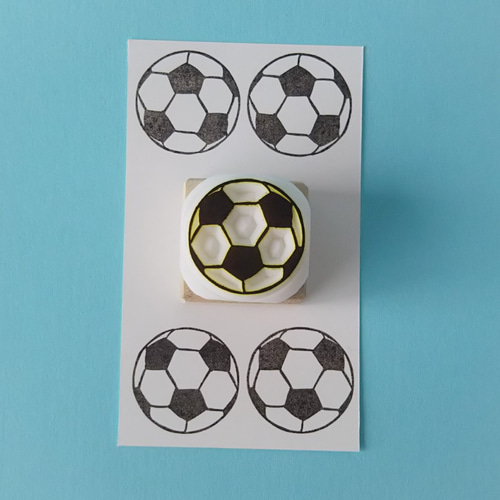 サッカーボール＊消しゴムはんこ＊ はんこ・スタンプ NICOsmile