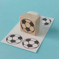 サッカーボール＊消しゴムはんこ＊ 5枚目の画像