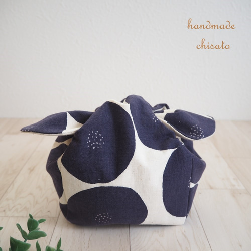 あんぱん柄 トモタケ MUDDY WORKS きゅっとぷち袋 ＊ 巾着 ・ お弁当袋