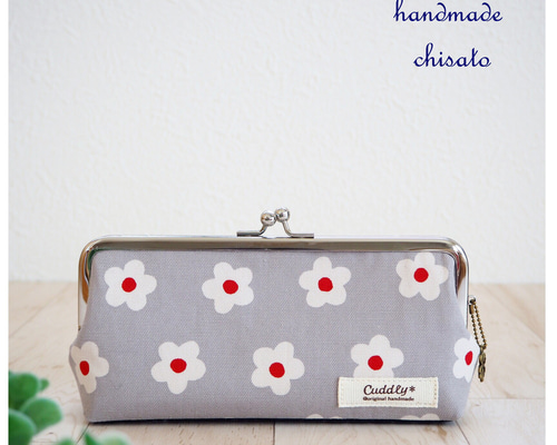 花柄♥がま口ポーチ♥小銭入れ♥ハンドメイド 全注文ラッピング仕様】ボタニカルフラワー がま口 化粧ポーチ