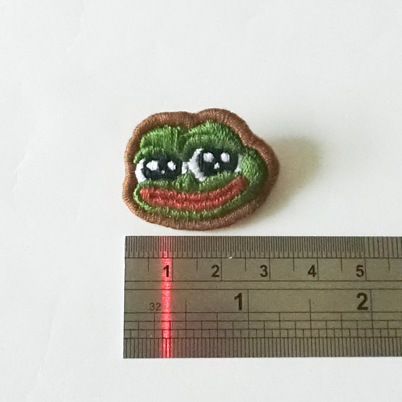 |茷|手刺繍ペペブローチ 4枚目の画像