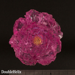 オルゴナイト　ヒーリングフラワー　牡丹　花型　赤紫色　水晶 4枚目の画像