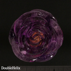 オルゴナイト　ヒーリングフラワー　バラの花型小　紫色　アメジスト入り 4枚目の画像