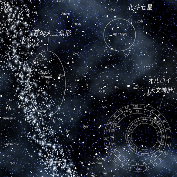 iPhone/Android Letní vesmíru a orloje-夏の宇宙とオルロイ- 手帳型スマホケース 3枚目の画像