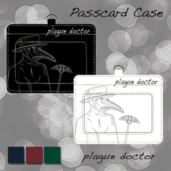 plague doctor　パスケース　ICカードケース 1枚目の画像