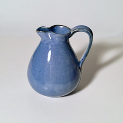 【送料無料】古代風の陶製水差し〈紺碧色〉 2枚目の画像