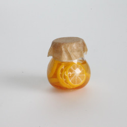 ミニチュアガラス　ハチミツレモンのキャニスター 3枚目の画像