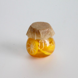 ミニチュアガラス　ハチミツレモンのキャニスター 4枚目の画像