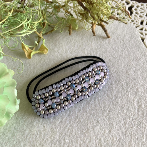 ビーズ刺繍のヘアゴム ～ホワイト～ ヘアゴム Raum 通販 11711035