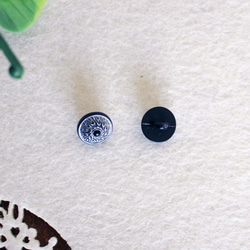 エスニックデザイン ボタン　～ブラック～　20個入り 3枚目の画像