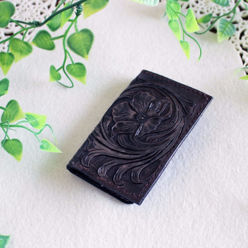 レザークラフト　コインケース　～ブラウン～