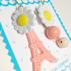 HAPPY PARIS ピアス*pink 2枚目の画像