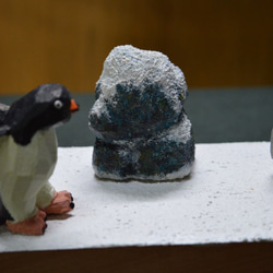 木彫　ペンギン親子 2枚目の画像