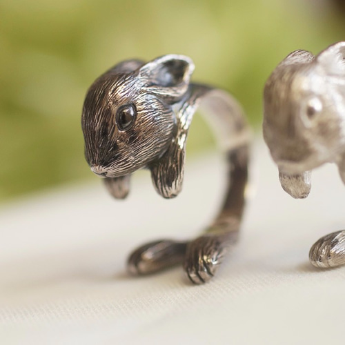 うさぎリング Silver 指輪・リング naturama 通販 1585477