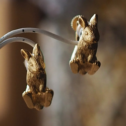 兔子耳環荷蘭矮人（金）一隻耳朵 第1張的照片