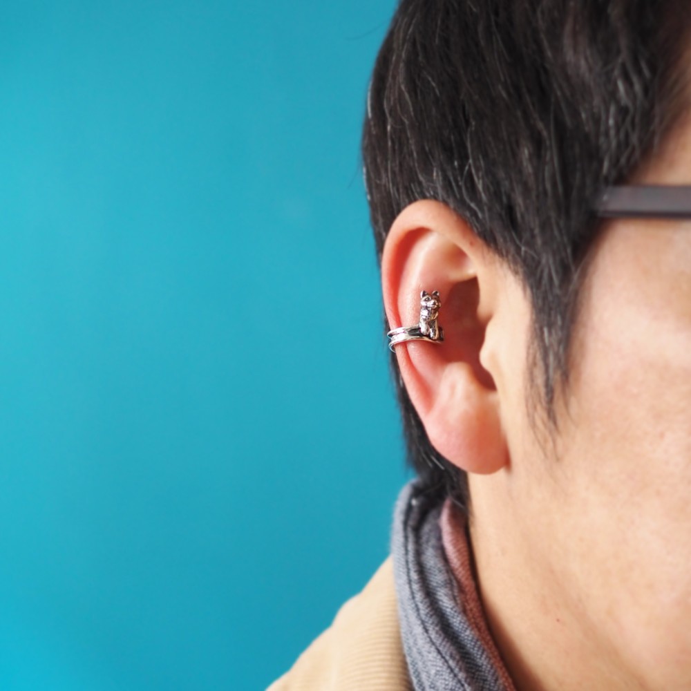 柴犬のイヤーカフ