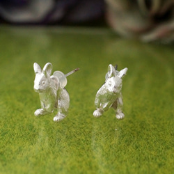 兔子耳環荷蘭矮人單耳/銀 第1張的照片