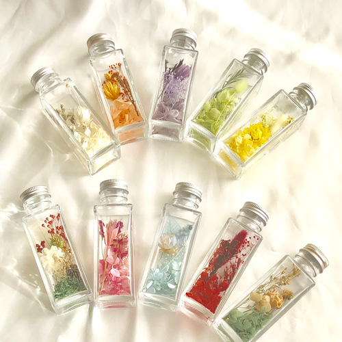 No7 パープル系 ハーバリウムキット 花材セット ドライフラワー