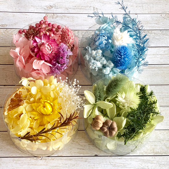 4.アキイロ紫陽花スワッグ