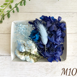 M10 花材 マイクロローズ 紫陽花 かすみ草 MIX花材セット プリザ ドライフラワー  ハーバリウム 1枚目の画像