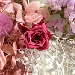 M17 花材 マイクロローズ 紫陽花 かすみ草 MIX花材セット プリザ ドライフラワー  ハーバリウム 3枚目の画像