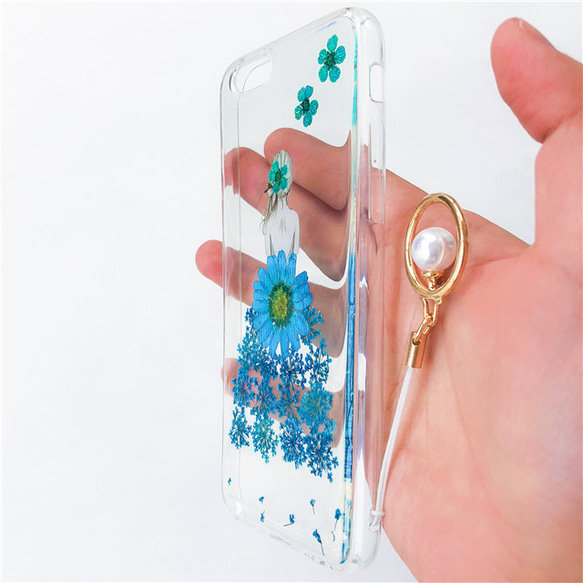 iphoneケース  iphone6  押し花ケース  iphone7  iphone8  iPhone6plus 3枚目の画像
