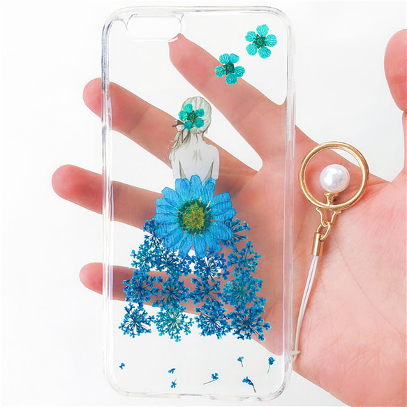 iphoneケース  iphone6  押し花ケース  iphone7  iphone8  iPhone6plus 5枚目の画像