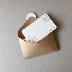 桜のメッセージカード サンキューカード 20枚 2枚目の画像