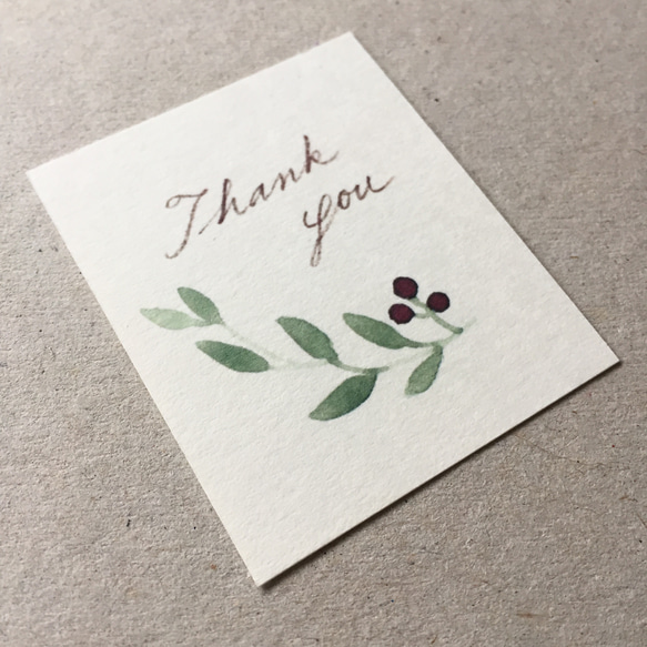 小さなオリーブのメッセージカード タグ 40枚 3枚目の画像
