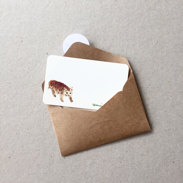 選べる動物のメッセージカード サンキューカード 20枚 4枚目の画像