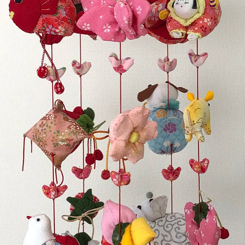 初節句のお祝いに♪ かわいい吊るし雛 桃の節句 つるし飾り つるし雛