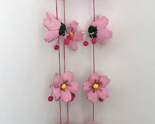 初節句のお祝いに♪ 桜のつるし雛 つるし飾り サクラサク 桜