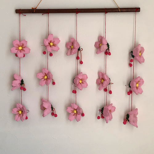 桜のつるし飾り（つるし雛）サクラサク春 桜ハンドメイド2021