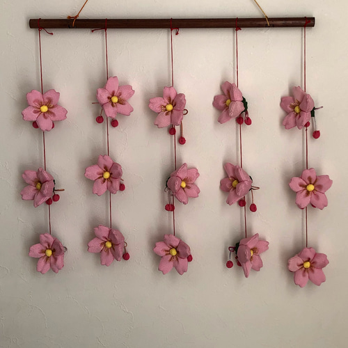 桜のつるし飾り（つるし雛）サクラサク春 桜ハンドメイド2021
