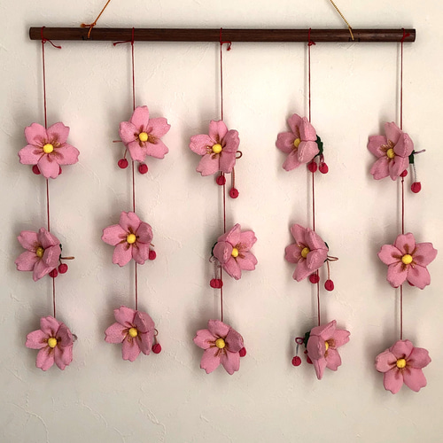桜のつるし飾り（つるし雛）サクラサク春 桜ハンドメイド2021