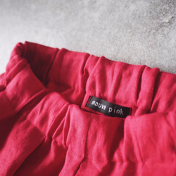 SALE！　赤いリネンのスカート No.119 7枚目の画像
