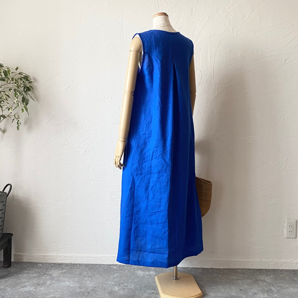 夏季藍色連衣裙 第4張的照片