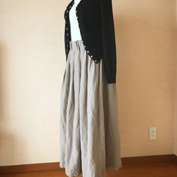 リネンレーヨンのスカート グレージュ　No.59 7枚目の画像